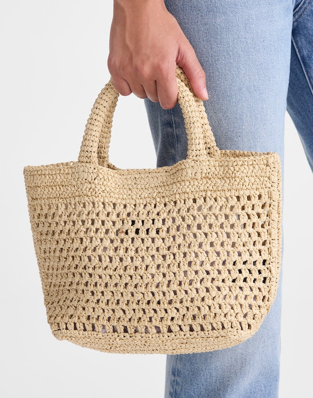 The Straw Mini Tote NATURAL