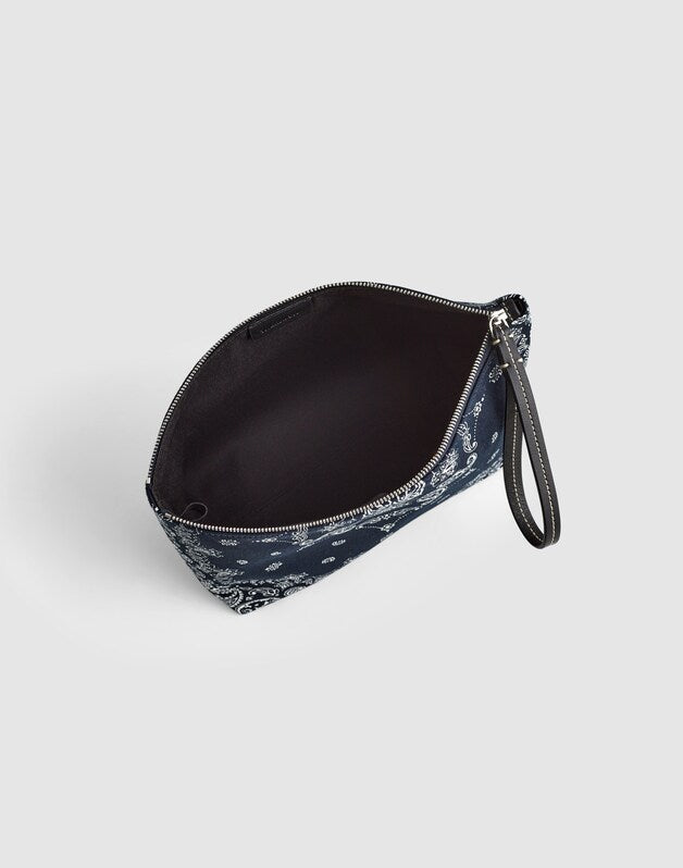 Bandana-Print Zip Pouch CLASSIC NAVY MULTI