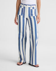 The Emmy Wide-Leg Pant WATERFALL STRIPE