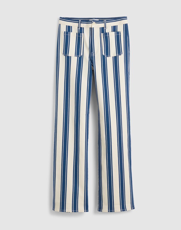 The Emmy Wide-Leg Pant WATERFALL STRIPE
