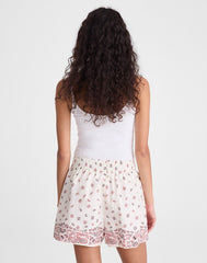 Pull-On Shorts in Poplin VINTAGE IVORY