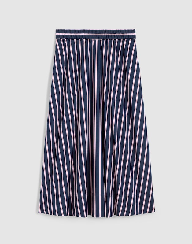 Midi Circle Skirt in Poplin CLASSIC INDIGO