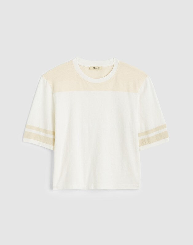 The Relaxed Varsity Tee in Vintage Jersey VARSITY TEE
