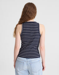 The Essential Tank in Utility Rib CLASSIC NAVY