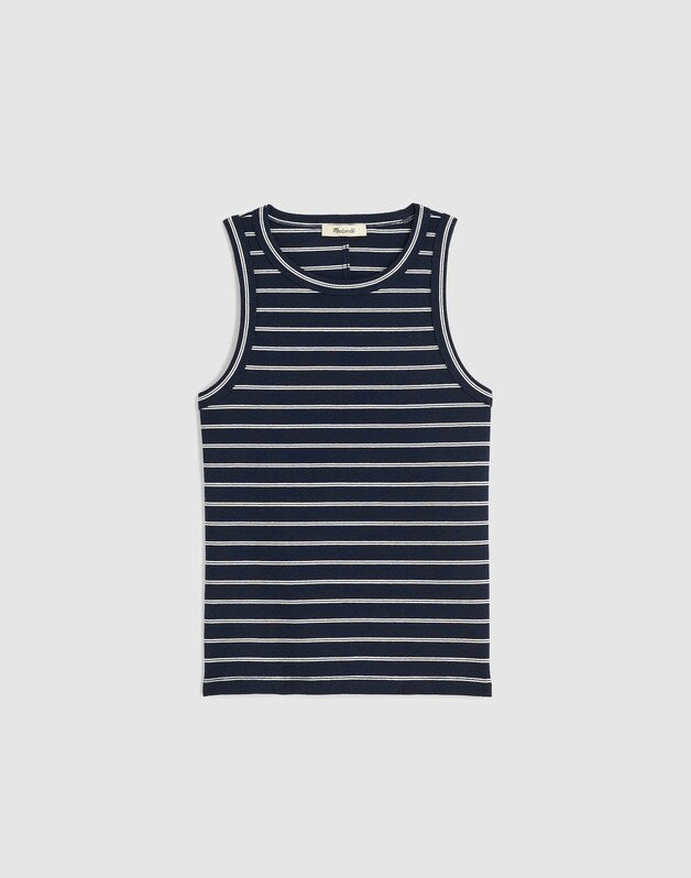 The Essential Tank in Utility Rib CLASSIC NAVY