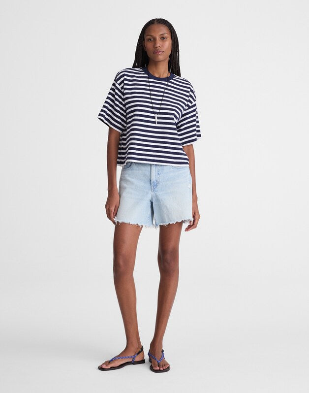 The Easy Crewneck Short-Sleeve Tee NAVY