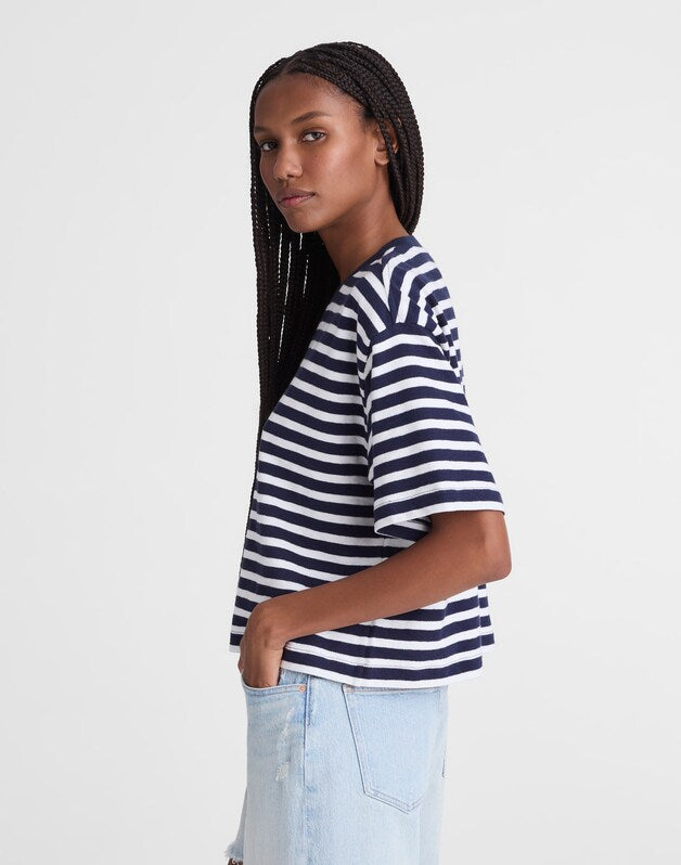 The Easy Crewneck Short-Sleeve Tee NAVY