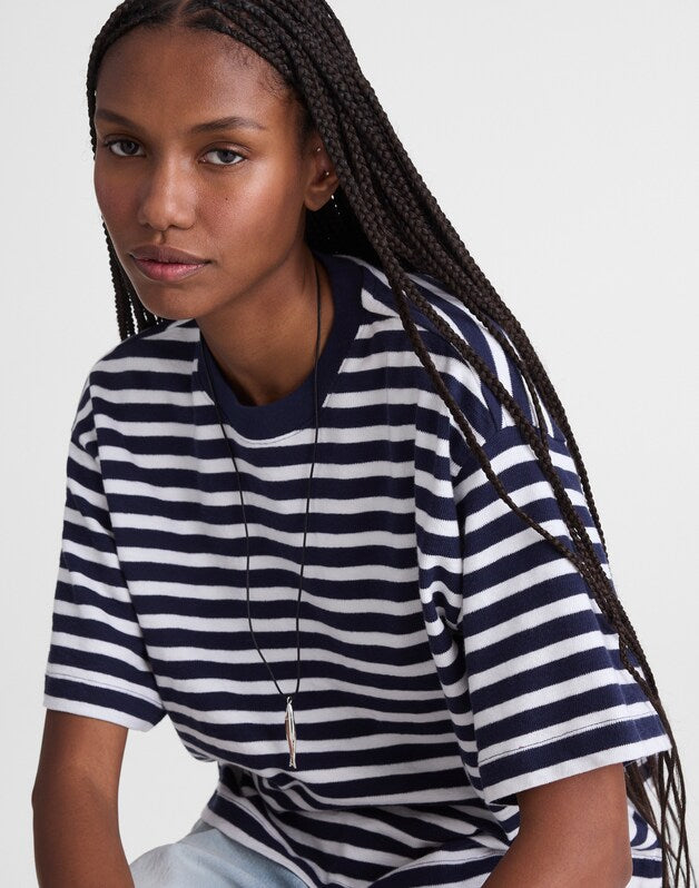 The Easy Crewneck Short-Sleeve Tee NAVY