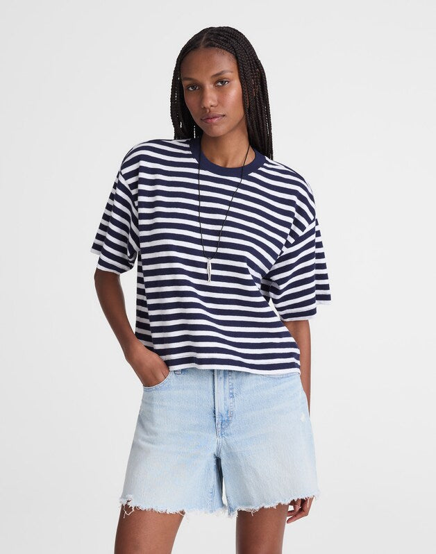 The Easy Crewneck Short-Sleeve Tee NAVY