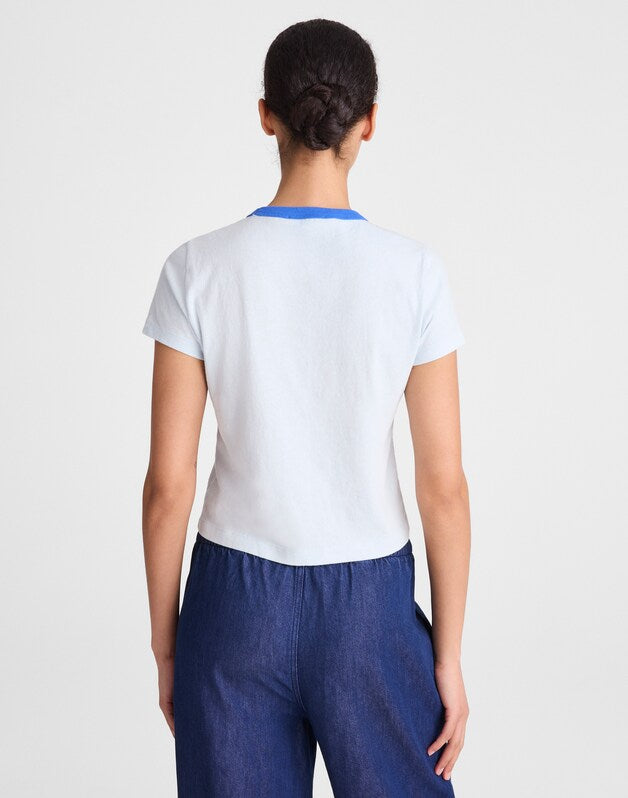 The Relaxed Baby Tee in Vintage Jersey RETRO BLUE