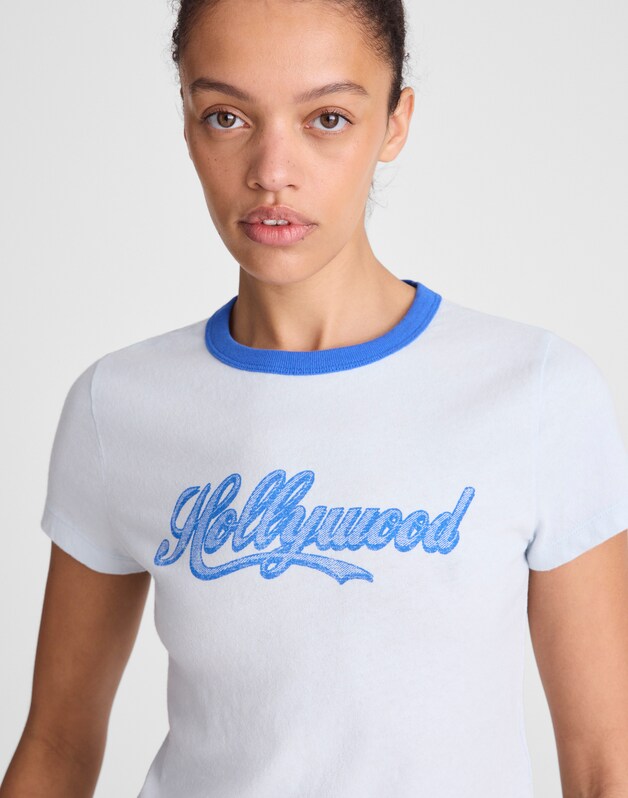 The Relaxed Baby Tee in Vintage Jersey RETRO BLUE