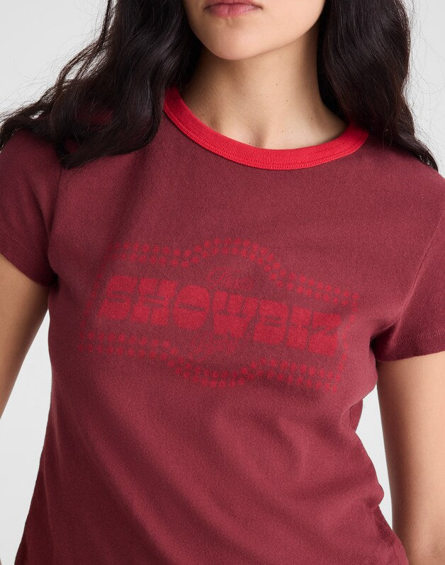 The Relaxed Baby Tee in Vintage Jersey DUSTY MERLOT
