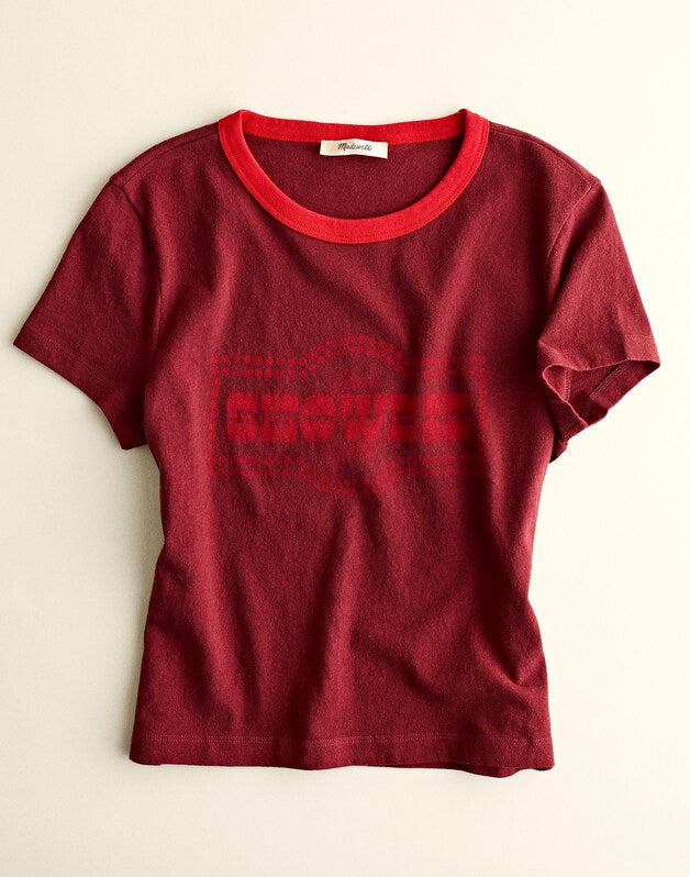 The Relaxed Baby Tee in Vintage Jersey DUSTY MERLOT