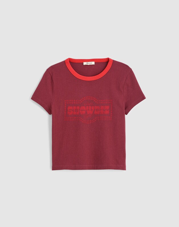 The Relaxed Baby Tee in Vintage Jersey DUSTY MERLOT
