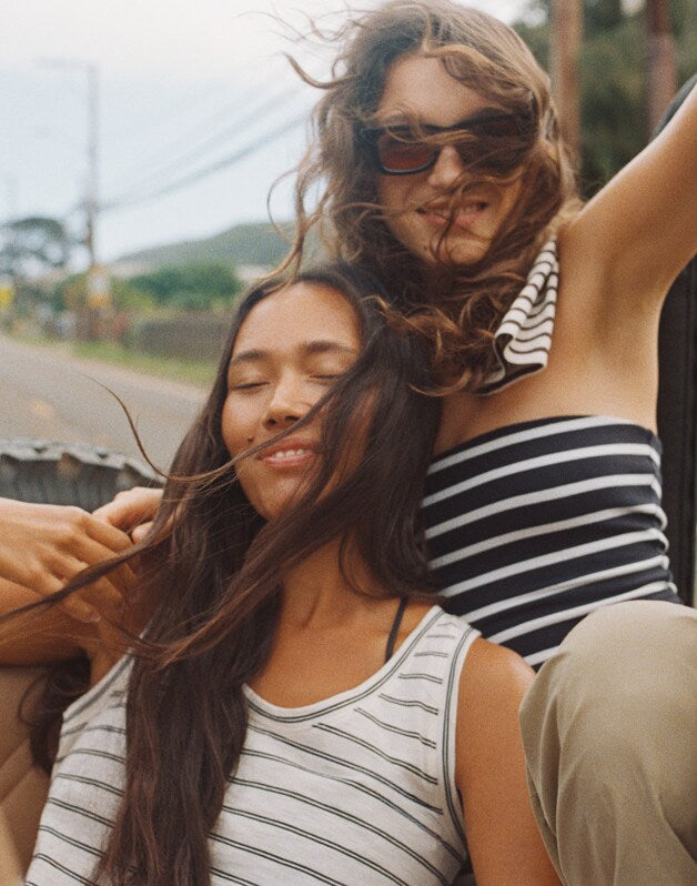 The Easy Crop Scoopneck Tank in Soft Slub LIGHTHOUSE