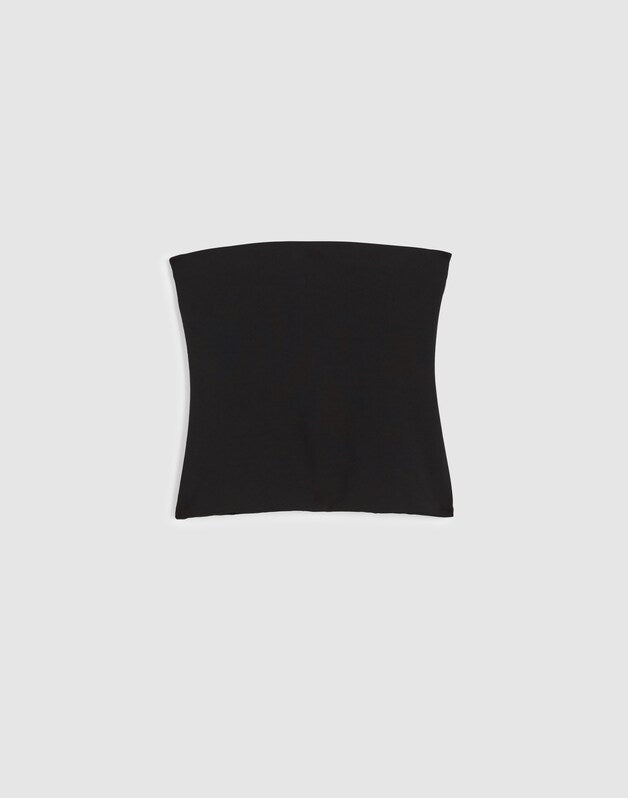 Knit Tube Top JET BLACK