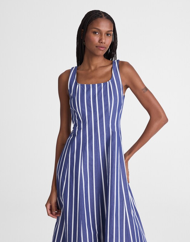 The Rylee Midi Dress COOL NAVY