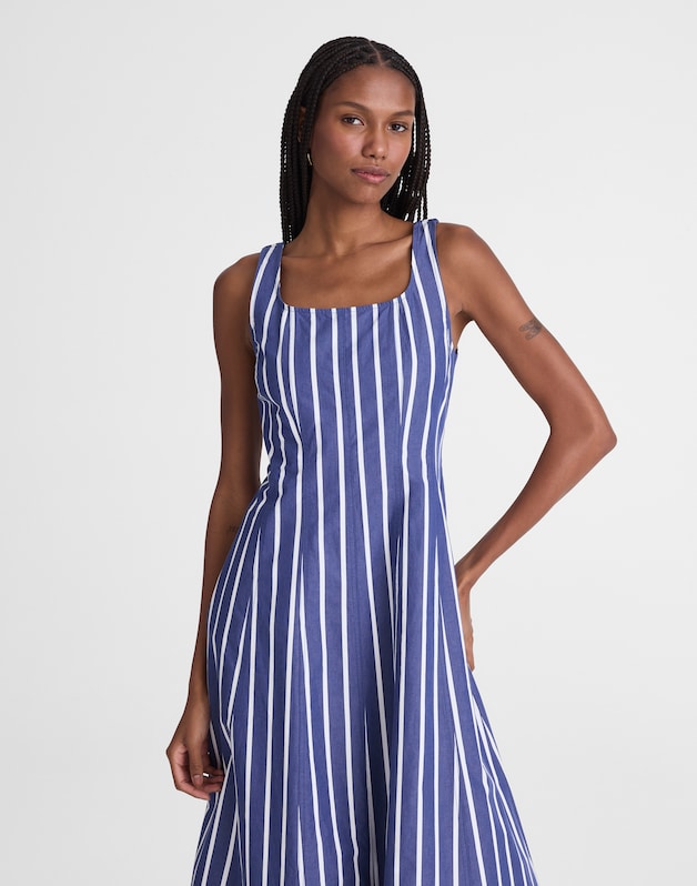 The Rylee Midi Dress COOL NAVY