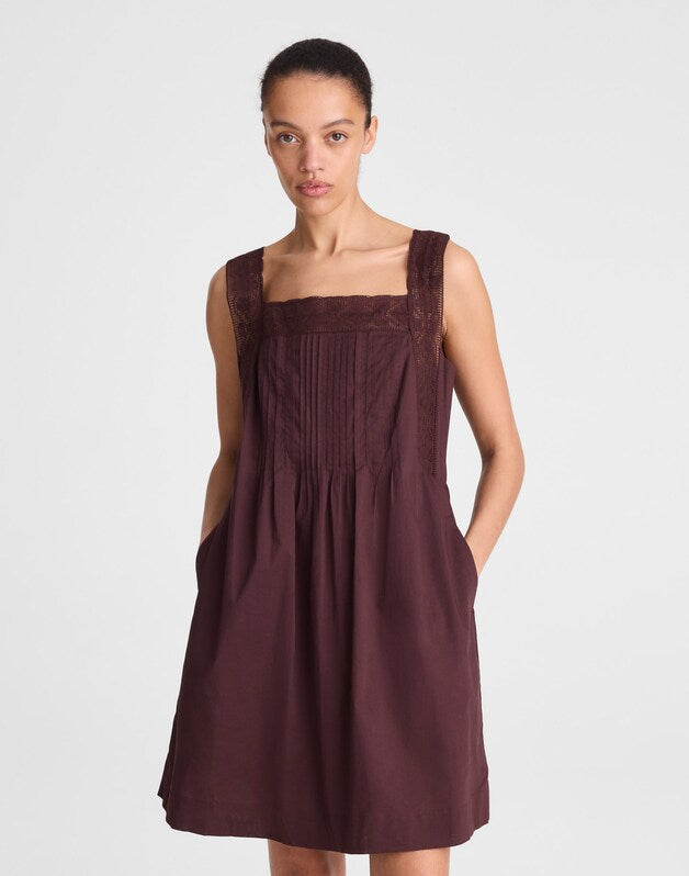 The Sophie Mini Dress BURNT COCOA