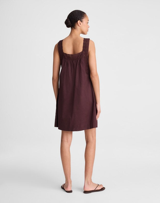 The Sophie Mini Dress BURNT COCOA