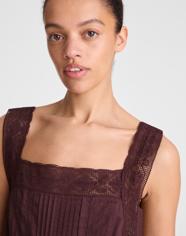 The Sophie Mini Dress BURNT COCOA
