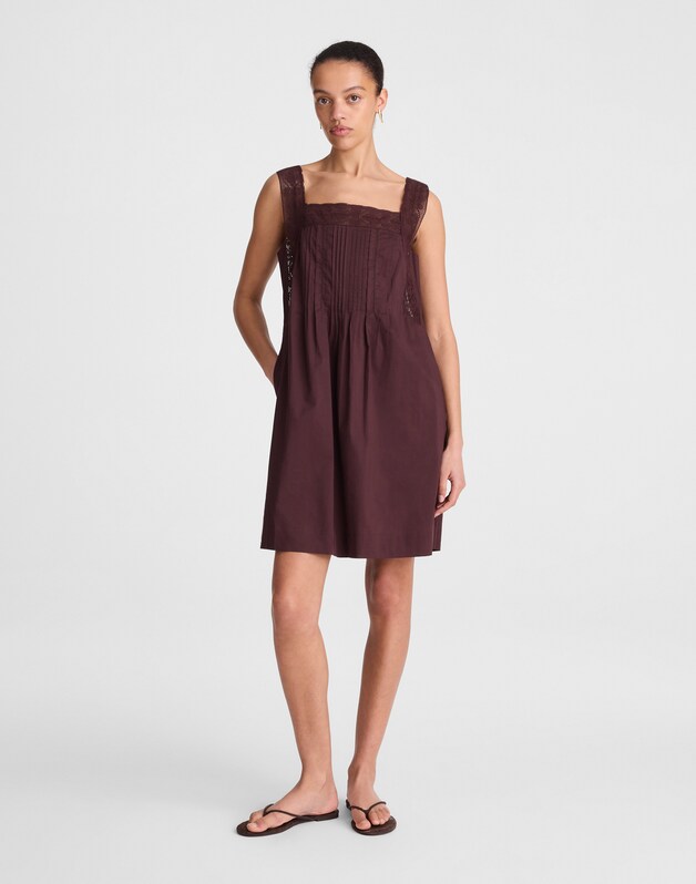 The Sophie Mini Dress BURNT COCOA