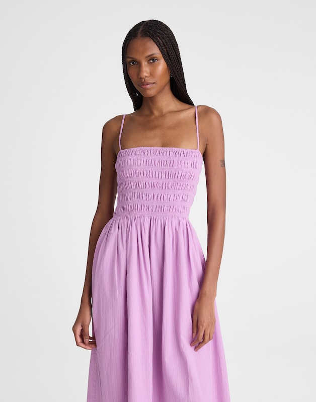 The Peyton Midi Dress WARM WISTERIA