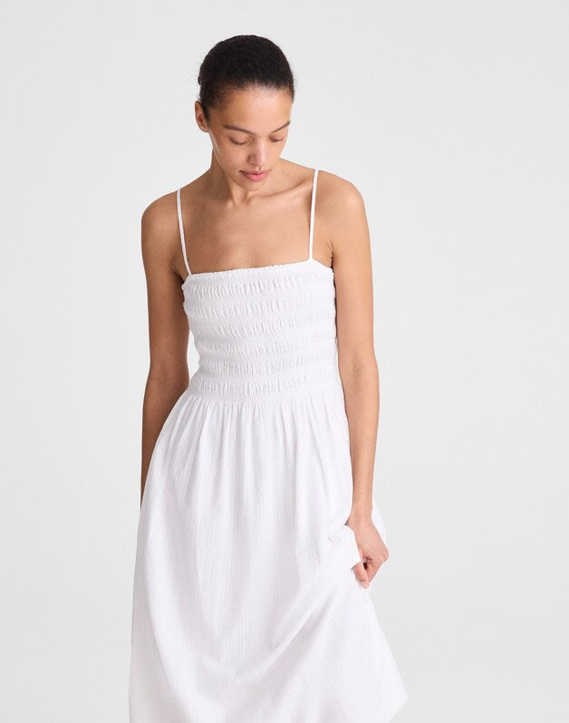 The Peyton Midi Dress WHITE