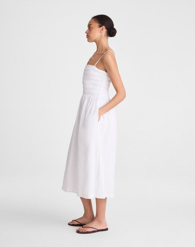 The Peyton Midi Dress WHITE
