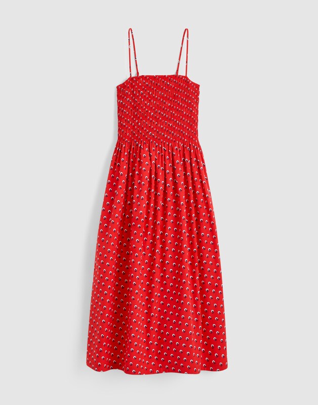 The Peyton Midi Dress ENAMEL RED