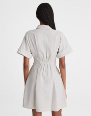 The Perry Mini Shirtdress BLACK VINTAGE IVORY YARNDYE