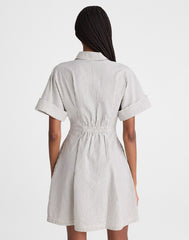 The Perry Mini Shirtdress BLACK VINTAGE IVORY YARNDYE