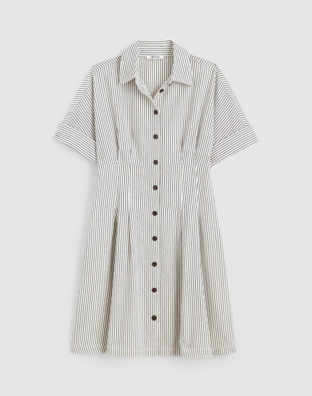 The Perry Mini Shirtdress BLACK VINTAGE IVORY YARNDYE
