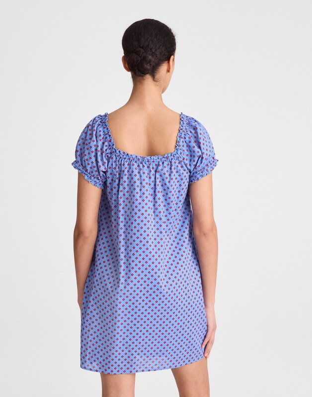 The Chateau Mini Dress CALM BLUE