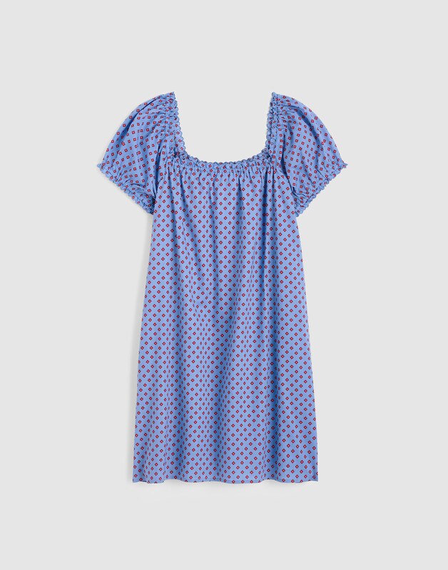 The Chateau Mini Dress CALM BLUE