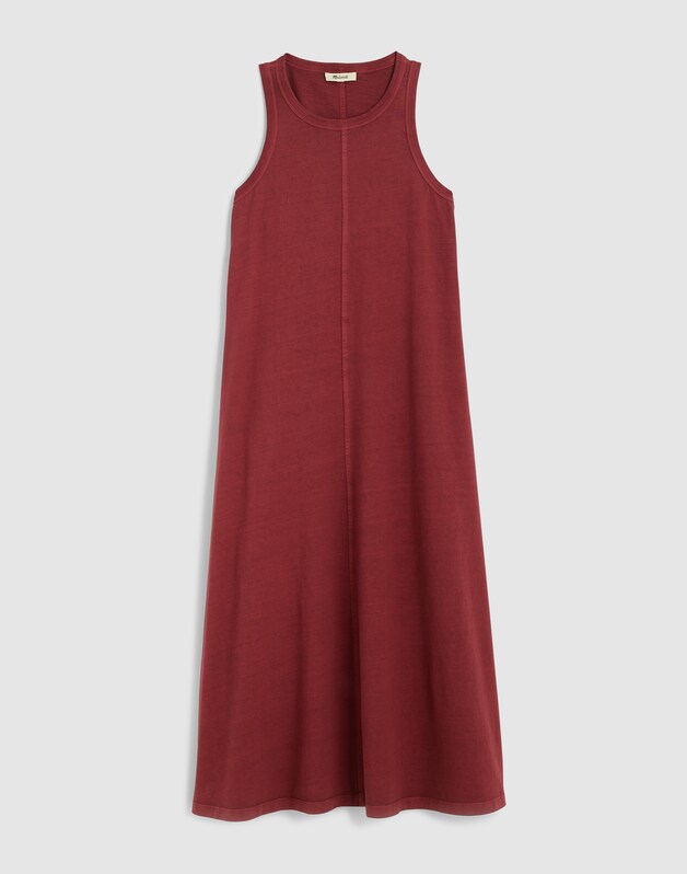 Seamed Tank Maxi Dress in Allday Jersey DUSTY MERLOT