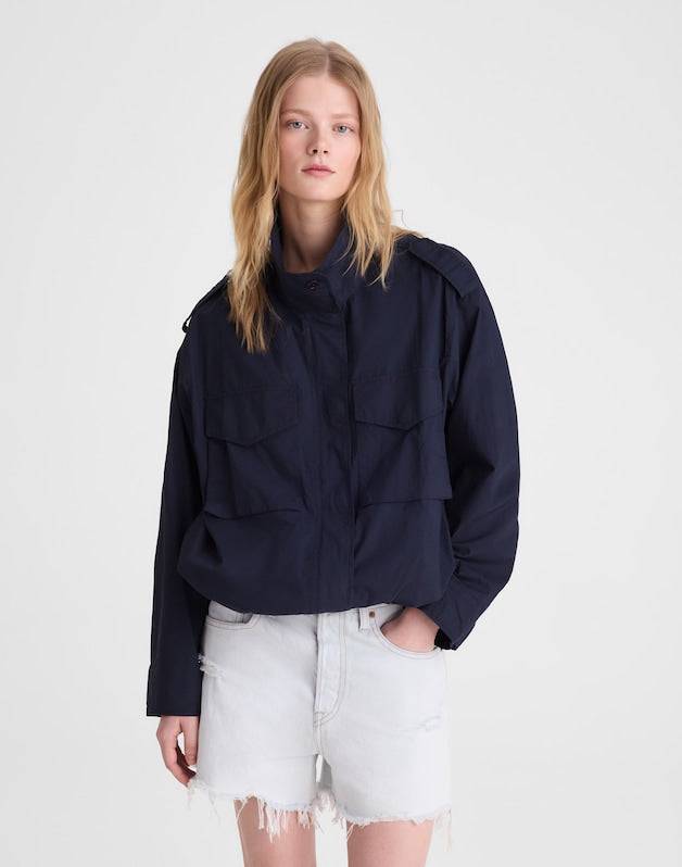 Field Jacket in Washed Poplin CLASSIC NAVY