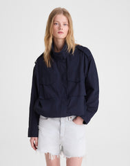Field Jacket in Washed Poplin CLASSIC NAVY