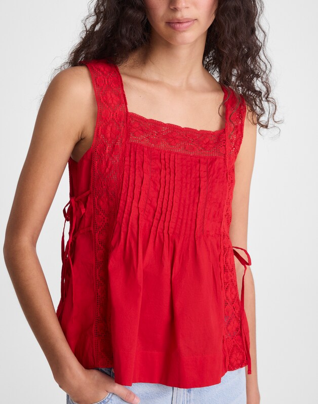 The Sophie Top VARSITY RED