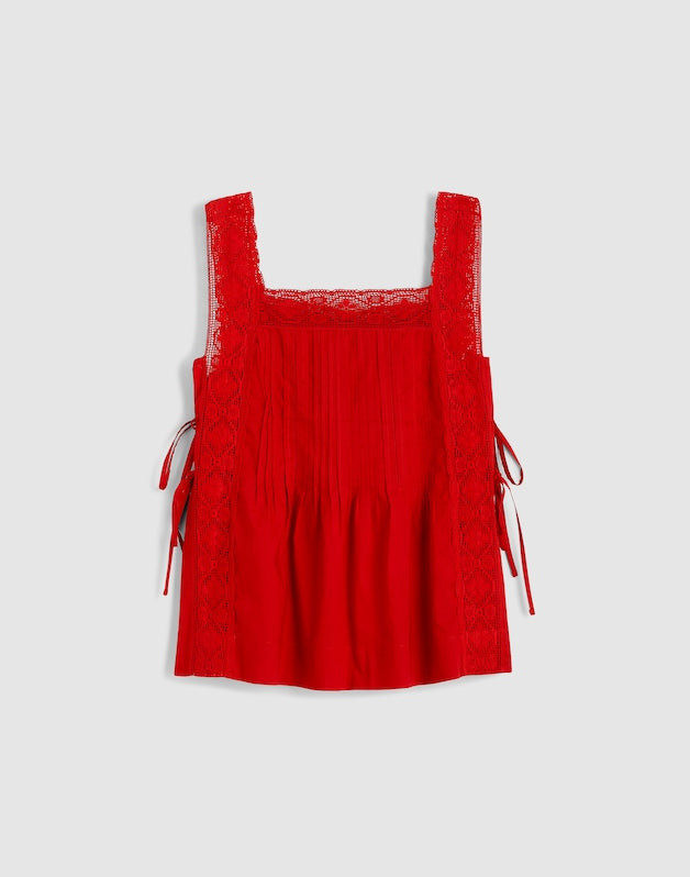 The Sophie Top VARSITY RED