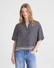 Patch-Pocket Boxy Shirt CLASSIC NAVY
