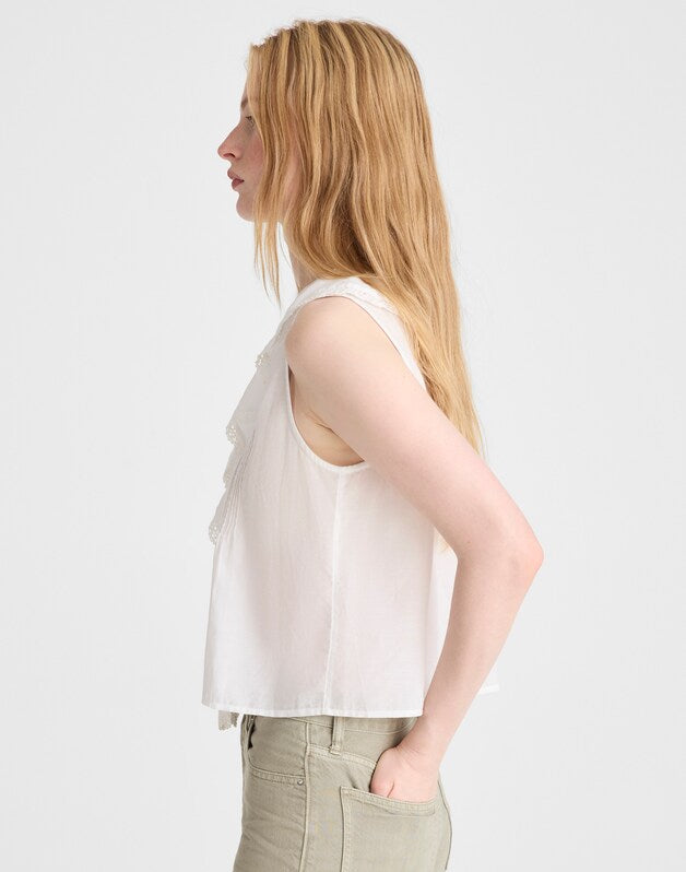 The Blaire Sleeveless Top WHITE
