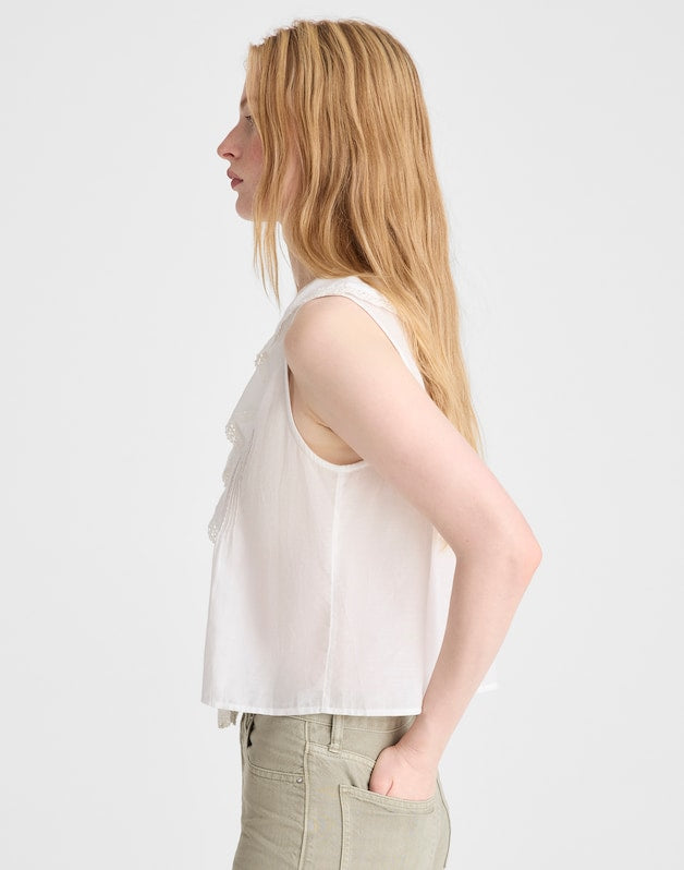 The Blaire Sleeveless Top WHITE