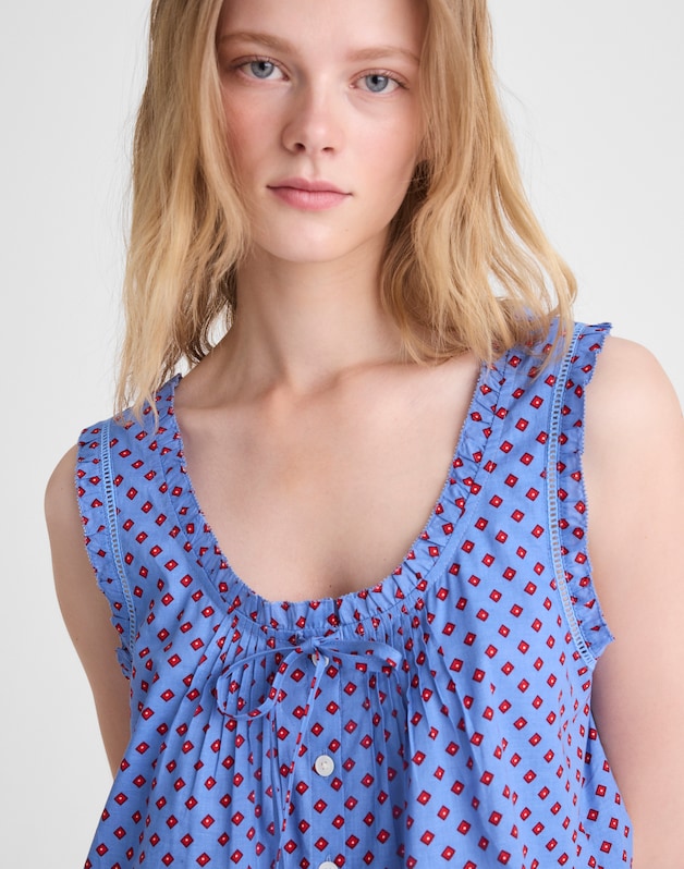 The Leah Top CALM BLUE