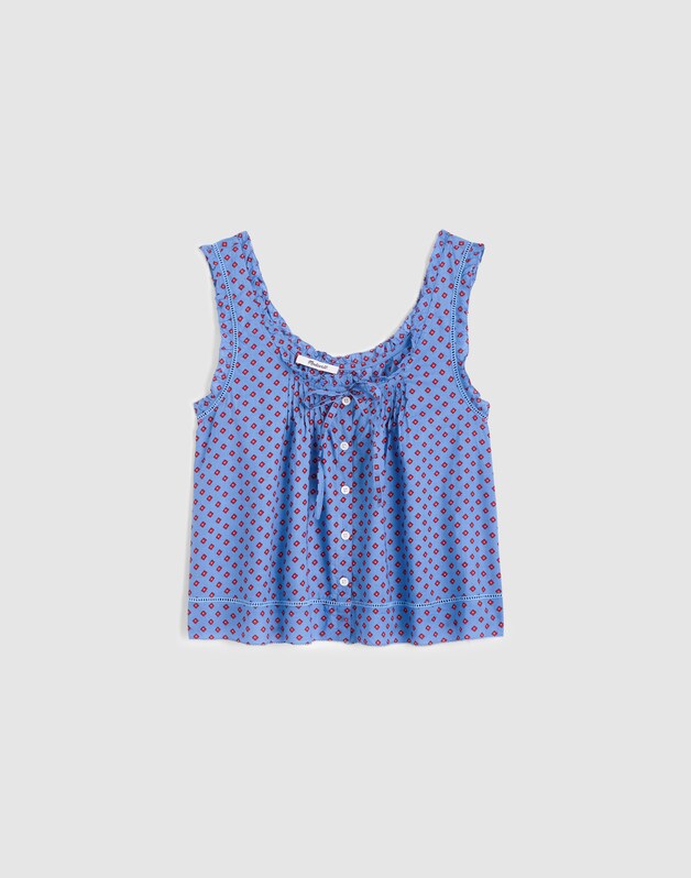 The Leah Top CALM BLUE