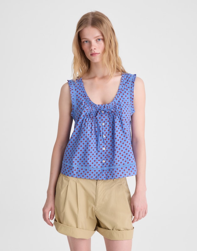 The Leah Top CALM BLUE