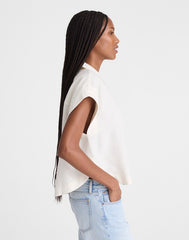 Notch-Collar Shirt in 100% Linen IVORY LINEN