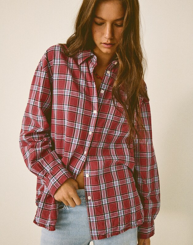 The Easy Shirt in Madras Plaid RED BALANCED PLAID