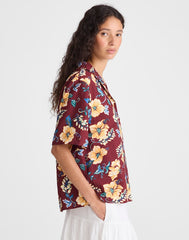 Relaxed Camp Shirt DUSTY MERLOT