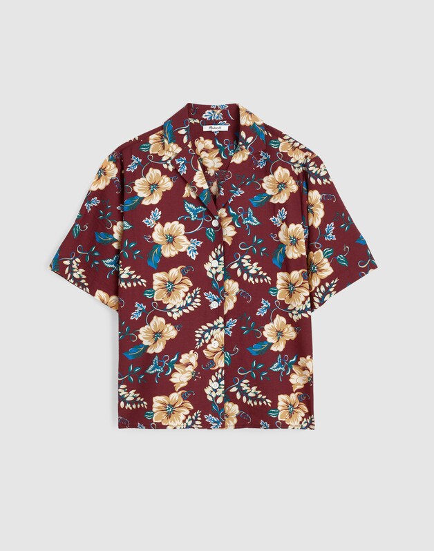 Relaxed Camp Shirt DUSTY MERLOT